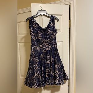 Mini Navy blue lace dress